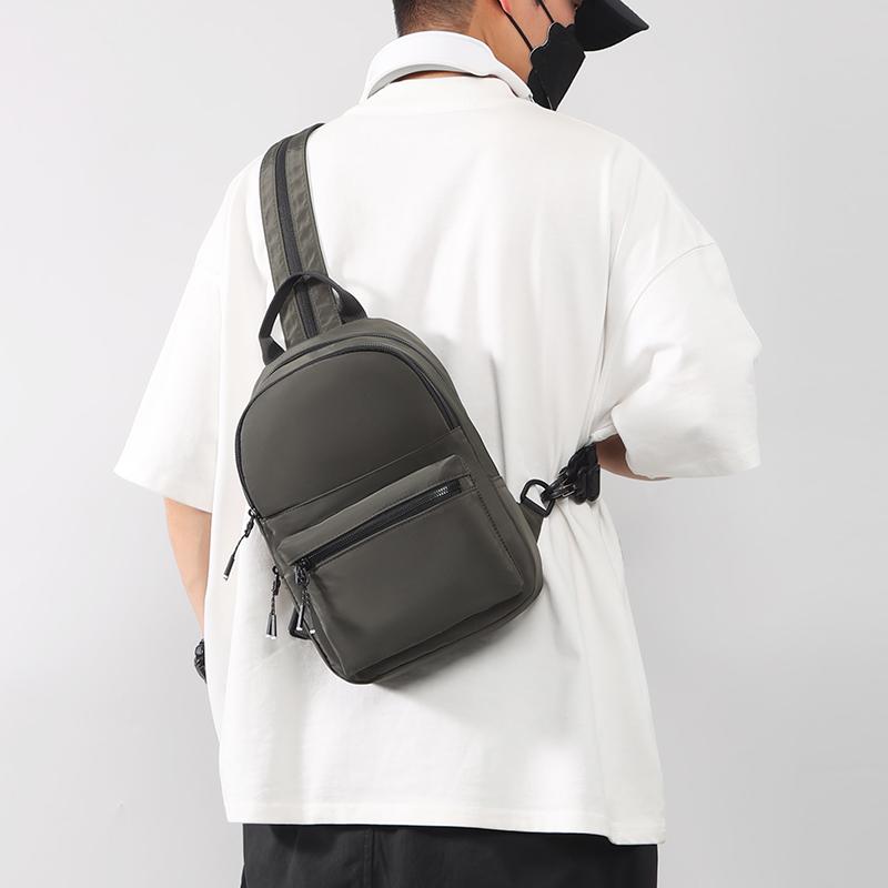 Men's Backpack Multi-Compartment Chest Bag Large Capacity Single Shoulder Bag