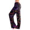 Women's Halloween Print Drawstring Pajama Pants, Comfortable Sleepwear with Elastic Waist
