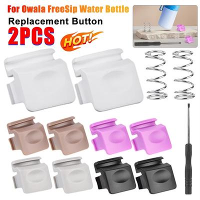 2PCS Replacement Button Water Bottle Lid Switch for FreeSip Water Bottle Lid Mouth Push Switch Button Top Cap Seal Stopper