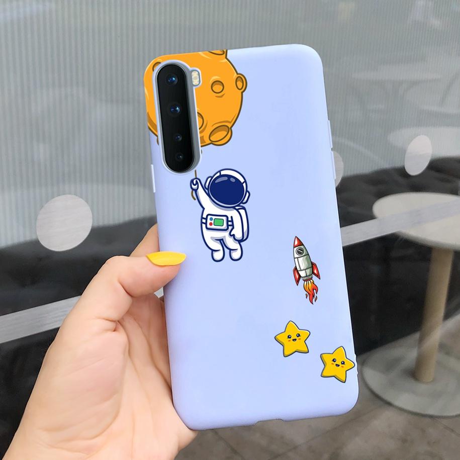 For Phone Case OnePlus Nord Cover Soft Silicone Leopard Flower Butterfly Painted Candy TPU Case For One Plus Nord 1 + Nord Coque