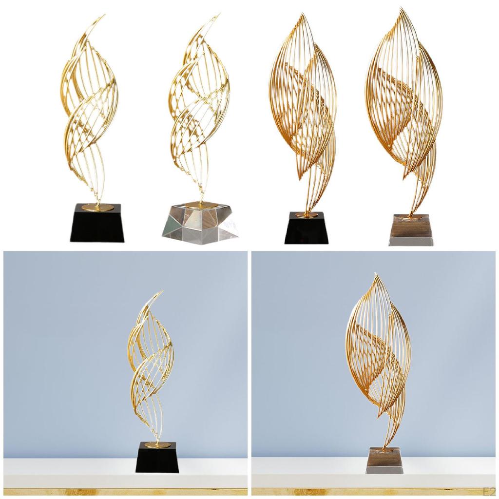 Abstract Art Metal Statue Cabinet Decor Figurine Decorative Desk Decoration Sculpture for Coffee