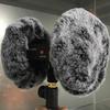QHRICE Microphone Wind Screen Faux Fur Cover for 3DIO HeadRec Recorder Binaural Microphone Outdoor Dead Cat Fur Front Glass Windshield