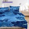 1PC Mariposas, flores Juego de Ropa de Cama Colcha Funda de Colcha Funda de Almohada Decoración del Hogar Regalo de Cumpleaños (1 * funda de edredón + 15 * funda de almohada, sin relleno)