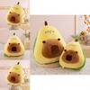 Adorable Avocado Capybara Plush Toy Soft Cuddly Doll Pillow For Kids Gifts