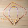 18Pcs/Set Circular Bamboo Knitting Needles Set 2-10mm Wooden Knitting Needles with Colorful Plastic Tube Knitting Needle Craft