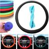 Universal Car Non-slip Silicone Steering Wheel Cover Elastic Texture D-shaped Steering Wheel Covers Car Decoration Accessories