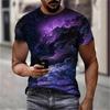 Herren-T-Shirt mit 3D-Druck, Kurzarm, Sommer-Street-Fashion, Freizeit-T-Shirt, Oversized-Kleidung