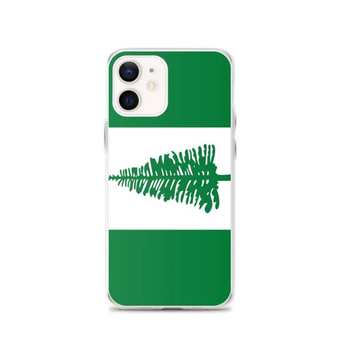 Coque iPhone - Multicolore - Drapeau île Norfolk - Souple - Silicone - Vertical