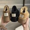 Bread 2025 snow boots women's fur integrated velvet cotton shoes platform muffin shoes warm new short tube winter