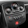 Koolstofvezel Voor Renault Clio 3 MK3 2006-2012 Auto Middenconsole Dashboard Sierlijst Radio AC CD Paneel Cover Sticker Auto Accessoires