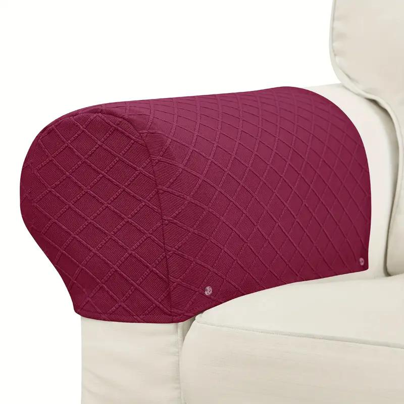 

2шт эластичные чехлы для подлокотников дивана однотонные пылезащитные чехлы для подлокотников дивана мягкие чехлы для подлокотников дивана для гостиной 2pcs armrest covers