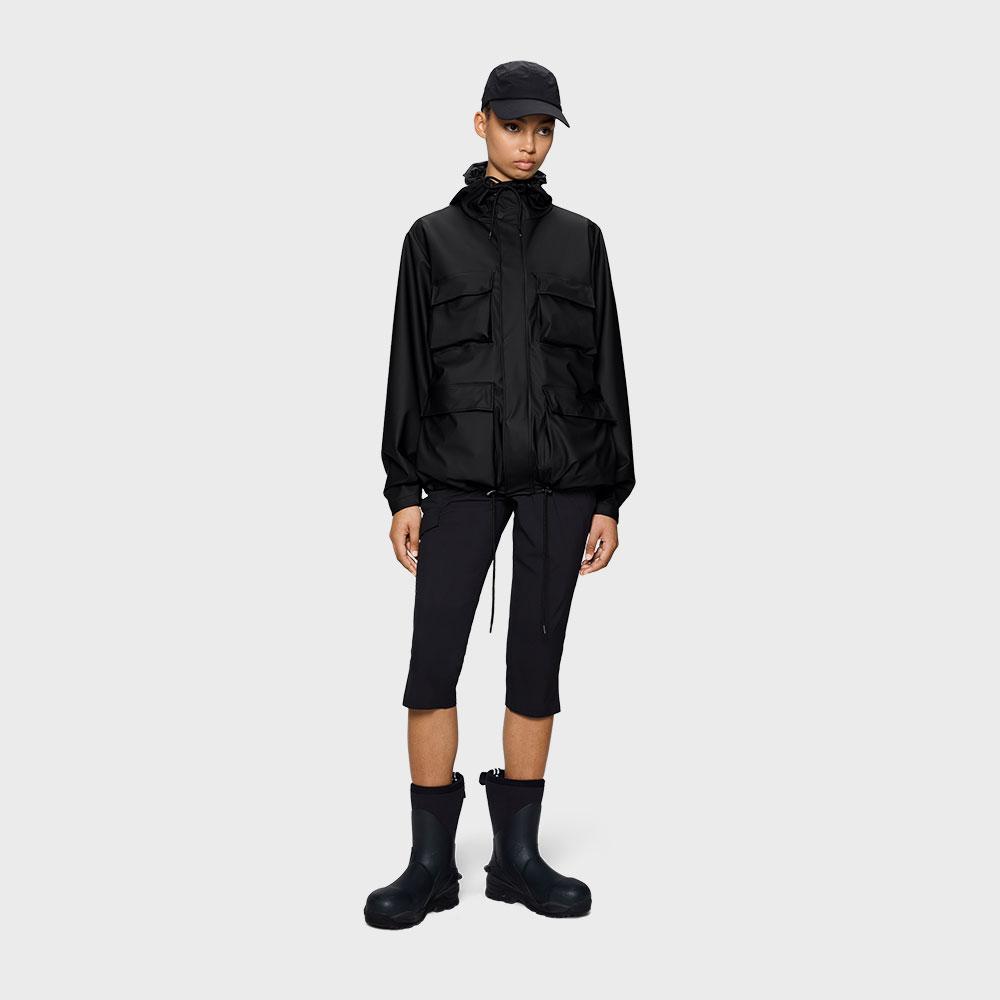 Rains Pocket Jacket - Black