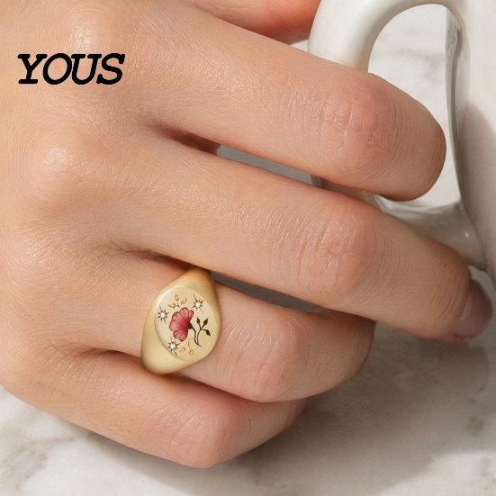 Electroplated Ring Finger Ring, Butterfly Heart Rabbit Pattern Band, Imitation Design Technology for Lover Daily Wear Accessories Special-shaped