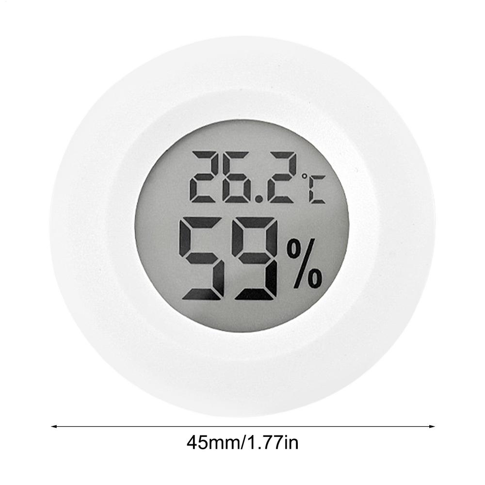 Mini Hygrometer Thermometer Indoor Temperature Monitor Humidity Meter Digital LCD Monitor Room Round Humidity Temperature Gauge