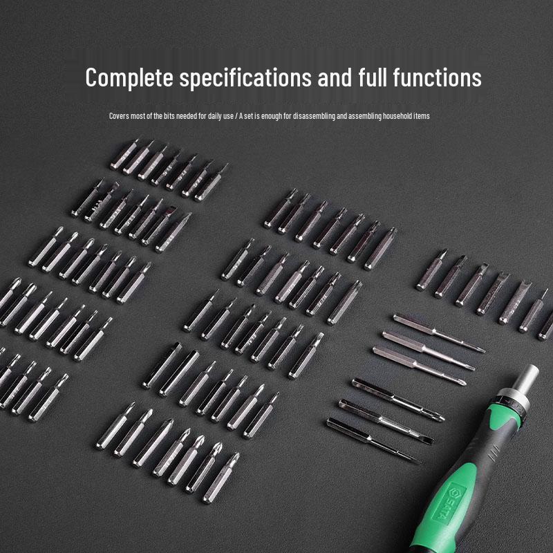 SATA Multi-Function Ratchet Screwdriver Set for Phone Repair - Phillips, Hex, Special Shapes