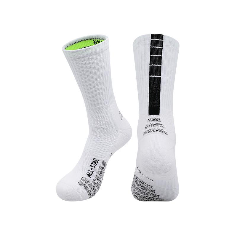 Summer Long Tube Towel Bottom Basketball Socks Men'S High Elastic Wear-Resistant Men'S Adult Sweat-Absorbing Sports Socks Youth