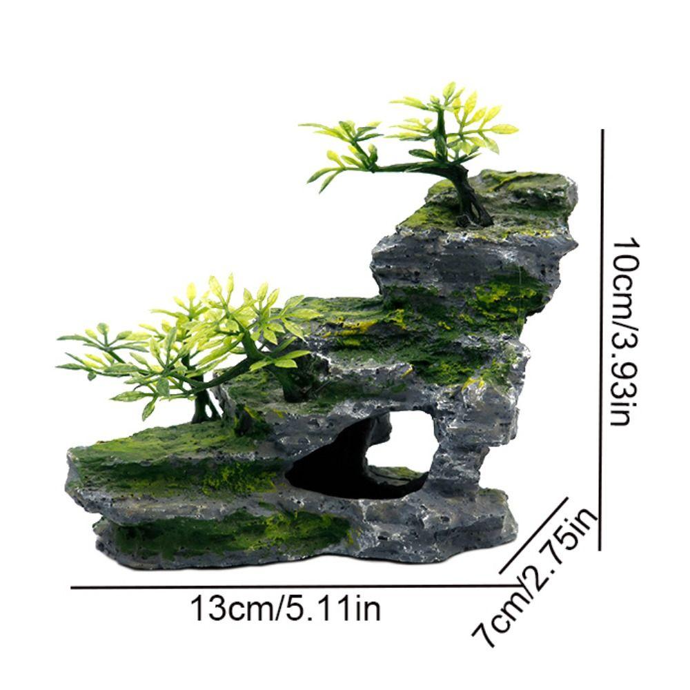 Aquarium Fischbecken Deko Felsenlandschaft Bergstein Versteck Fischhöhle Kunstharz Ornamente