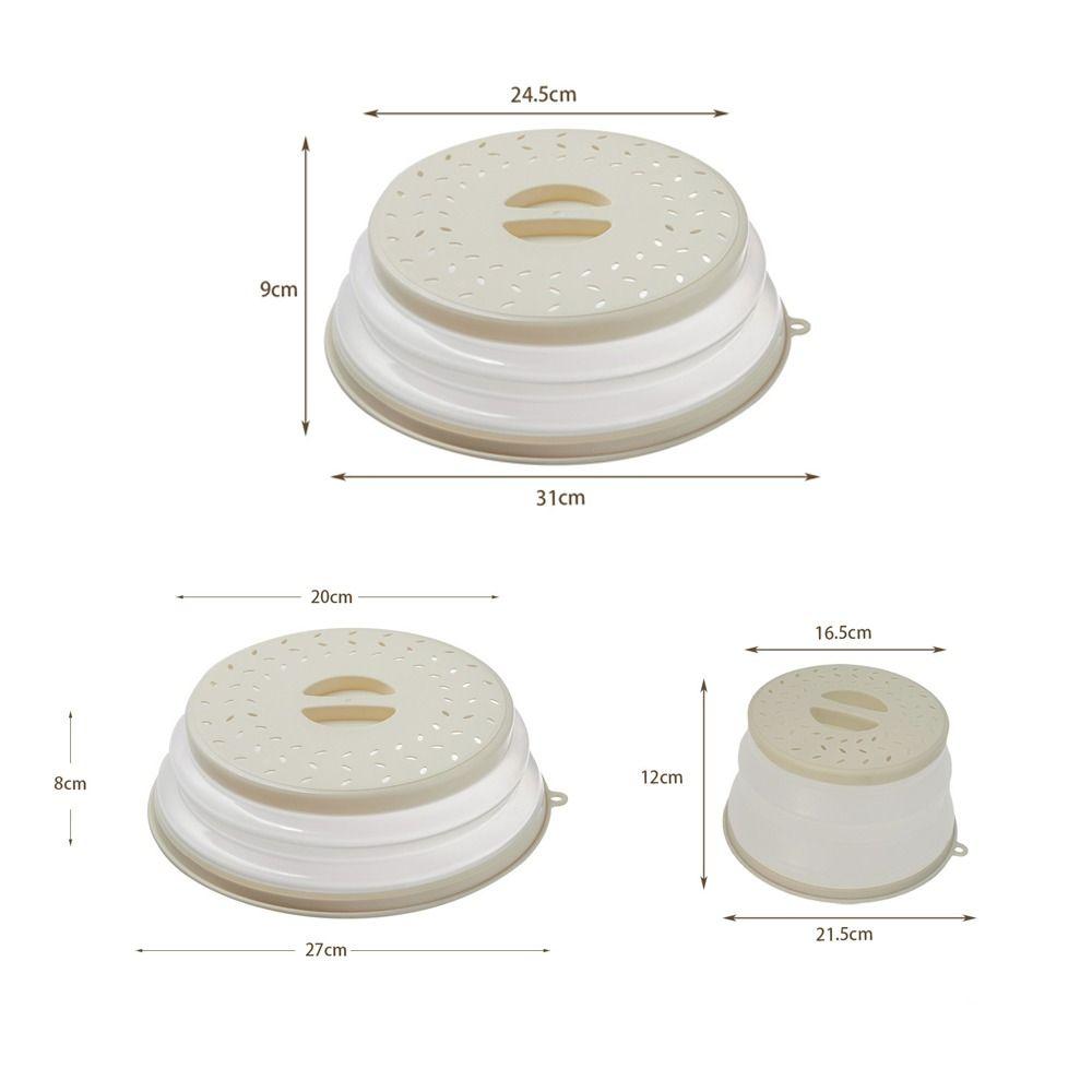 Oil-proof Microwave Splatter Cover Splash-proof Heat Resistant Food Splash Protection Lid Retain Fresh with Steam Drain