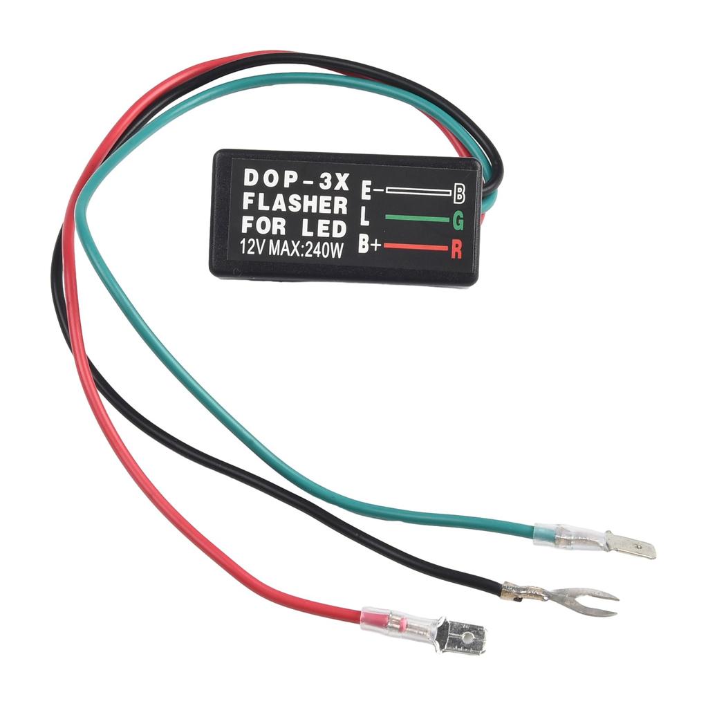 LED Licht Blinkrelais, Für 3-Pin Motorrad ATV Auto Blinker 12V Wasserdicht