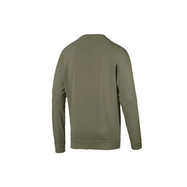 Puma Sweatshirts Men's Green Crew Neck Moderate Regular 596848-46