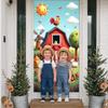 Farm Animal Banner Cute Animal Figures Farm Background Farmyard Background Colorful Farm  Barnyard Backdrop For Kids