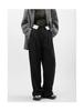 2025 Women's High-Waist Wide Leg Trousers: Designer Contrast Color Slim Fit for Spring & Autumn