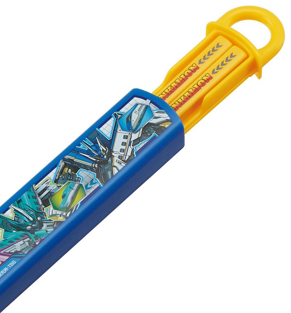 Skater Chopsticks and Chopstick Case Made in ABS2AM Children's Set, 16.5cm, Shinkalion, Japan,