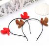 Korean Style Cute Christmas Three-Leaf Antler Hair Clip Headband