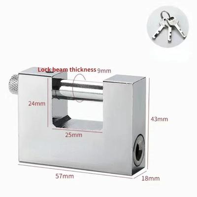 Safe Multifunctional Keyed Padlock Antirust with 3 Keys Anti-Theft Lock Waterproof Unlocked Head Window Lock