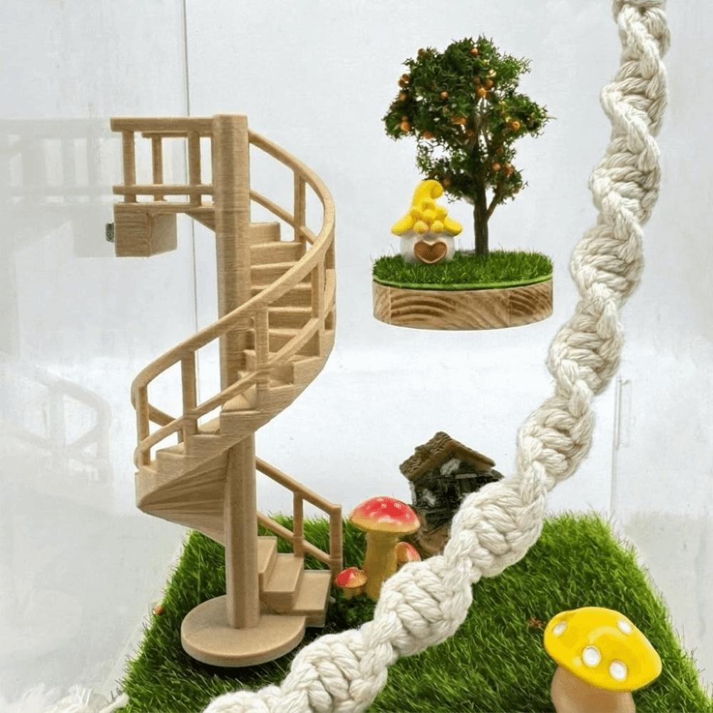 Multi-Level Crab Habitat Decoration Magnetic Climbing Enclosure Bridge Terrarium Decoration