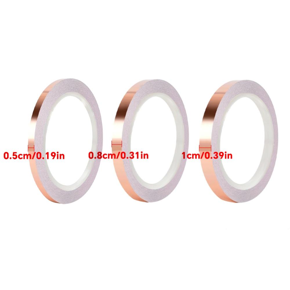 Double-sided conductive copper foil tape, snail colored glass conductive tape, DIY circuit and electrical repair tape