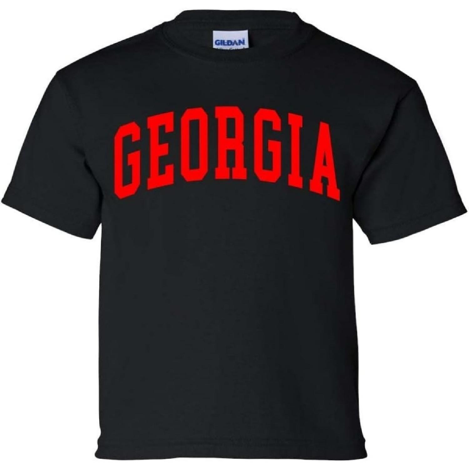 Youth Kids Georgia Football Georgia Varsity Short Sleeve T-Shirt Graphic Tee XXXXXL разноцветный