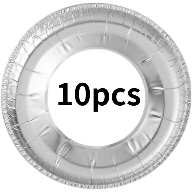 10/30PCS Aluminum Foil Burner Covers Disposable Stove Liners for Gas Cooktops Oil-Proof Cooking Protectors (Easy Clean)