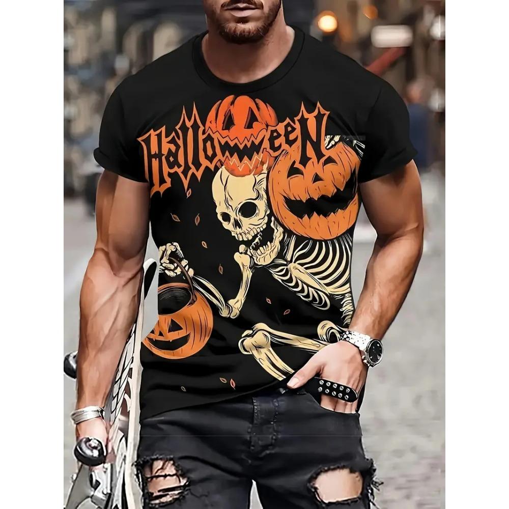 Fun Bloody Horror Pattern 3D Printed Graphic Tee Shirt Blood Street Man Tops Casual Fashion Plus Size Tees Top Women Clothing
