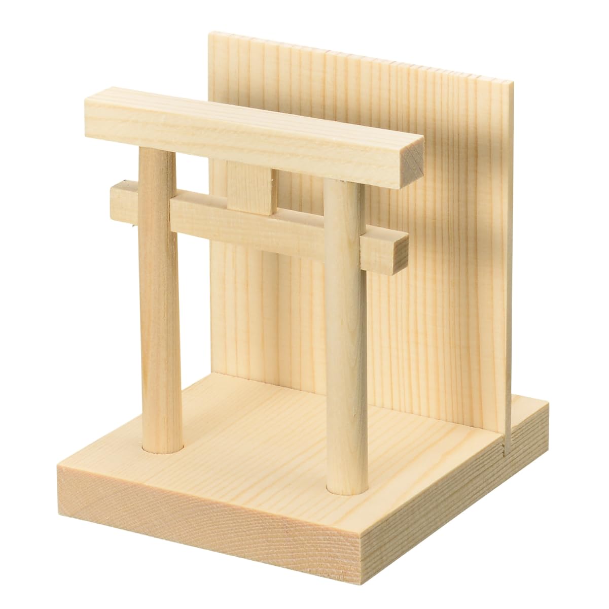 

Sanmeni Authentic Bill Simple Shinto Made in Torii Gate Red Mark Torii Gate Simple Shinto Ward Off Goshuin Bill Mini Buddha Crafted Wood
