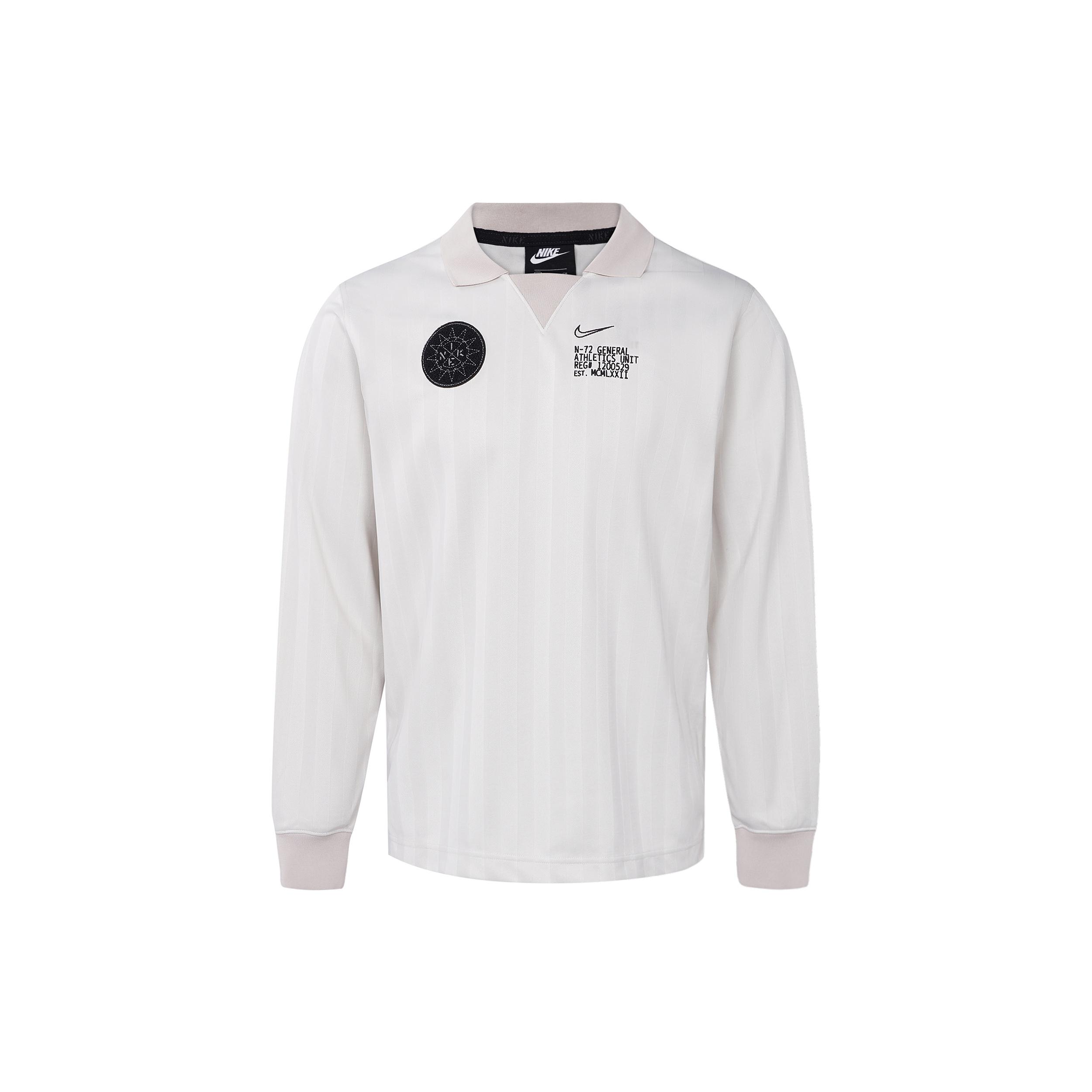 Nike Long Sleeves Collar Tee  Cream Beige Oregon  Men s CK1929-072 L
