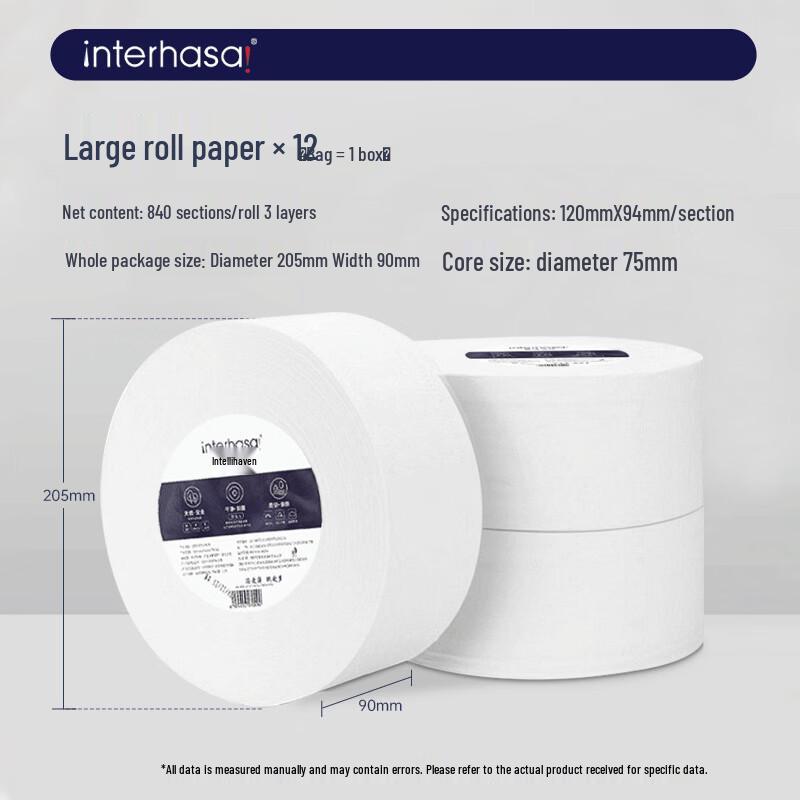 Yipan Large Roll Toilet Paper Dispenser with 12 Jumbo Rolls