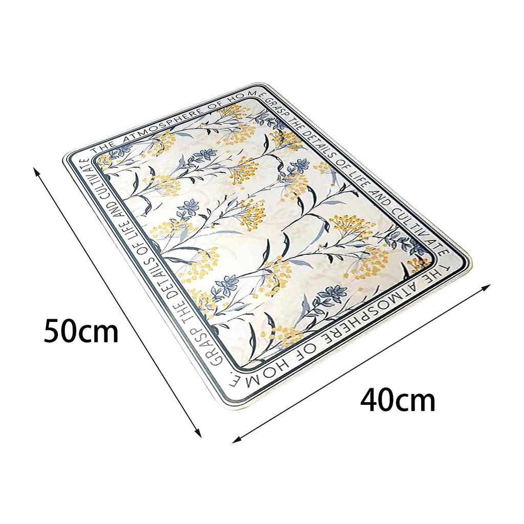 Dish Drying Mat Counter Pad Cookware Tableware Placemat Sink Kitchen Drainer for Bathroom