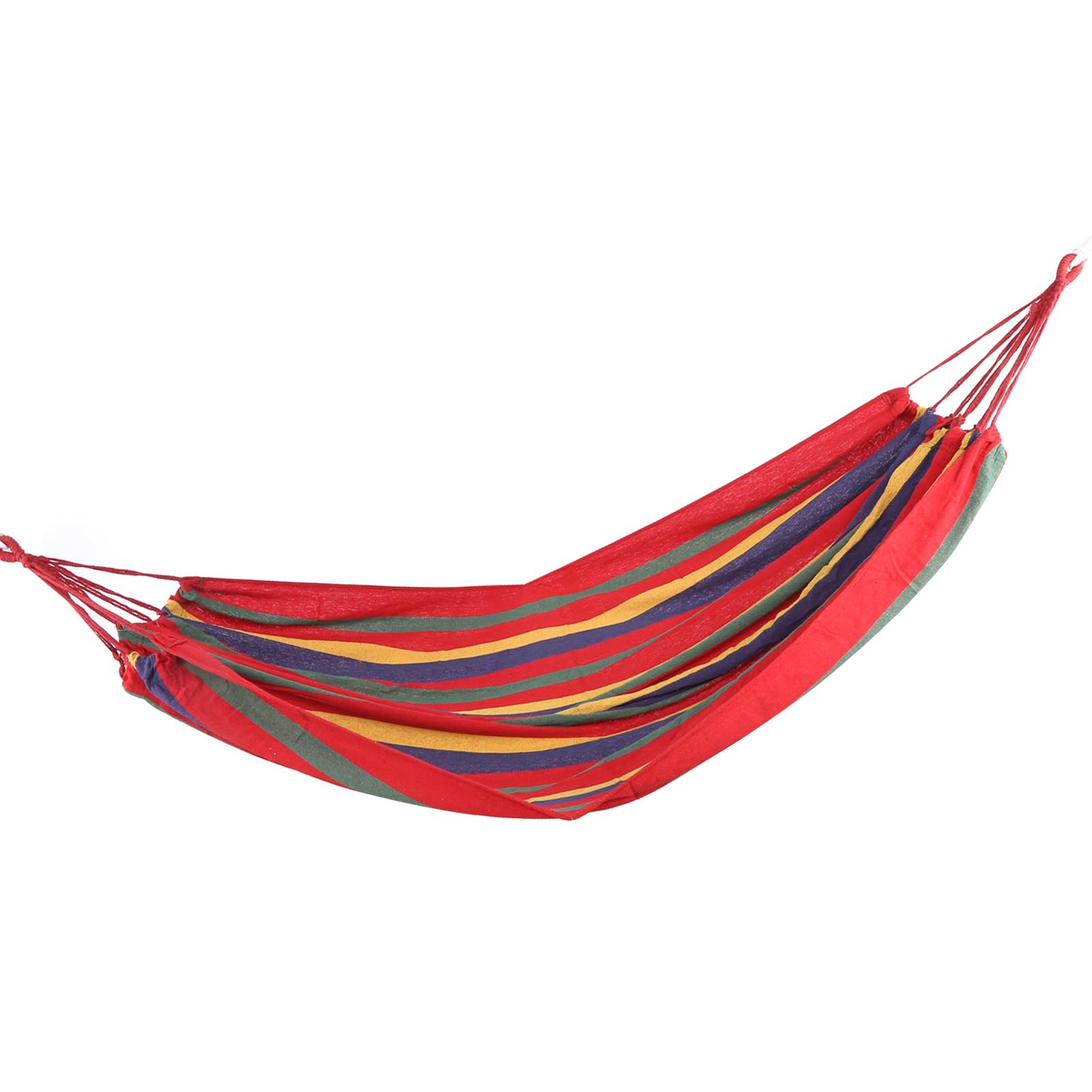 Double Hammock Thickened Canvas Portable Indoor Outdoor Accessories for Adults Children