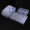 24 Grid Transparent Plastic Box Jewelry Box Beaded Components Fishing Gear Box Hardware Tools Packaging Storage Box