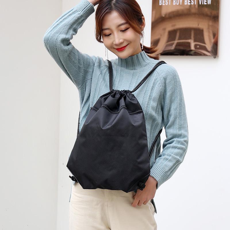 Unisex Oxford Waterproof Drawstring Backpack - Gym & Outdoor Use