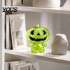 Pumpkin Fidget Sensory Toys Halloween Stress Relief Toy, Glitter Man Squeeze Pocket Sized Clear Toy for Holiday Party Favors Goodie Bag Fillers