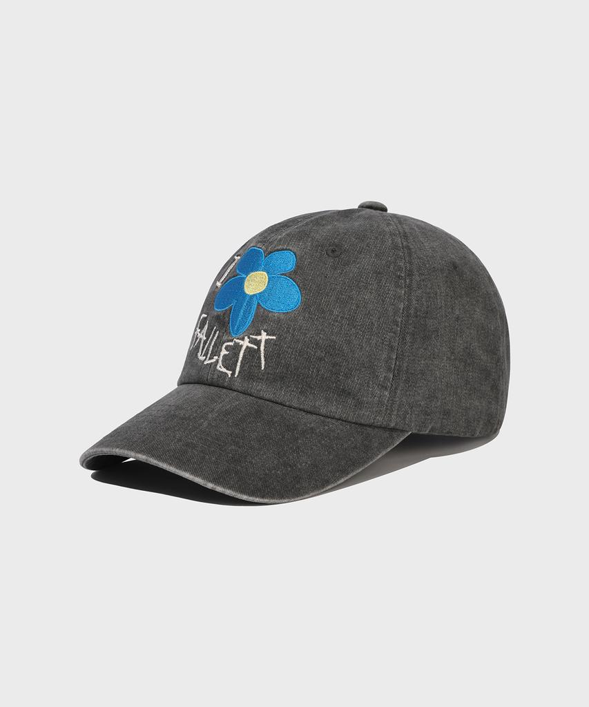 FALLETT Drawing Flower Ball Cap Charcoal
