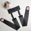 3D Cat Paw Silicone Thigh-High Socks - Cute Anime Lolita JK Style
