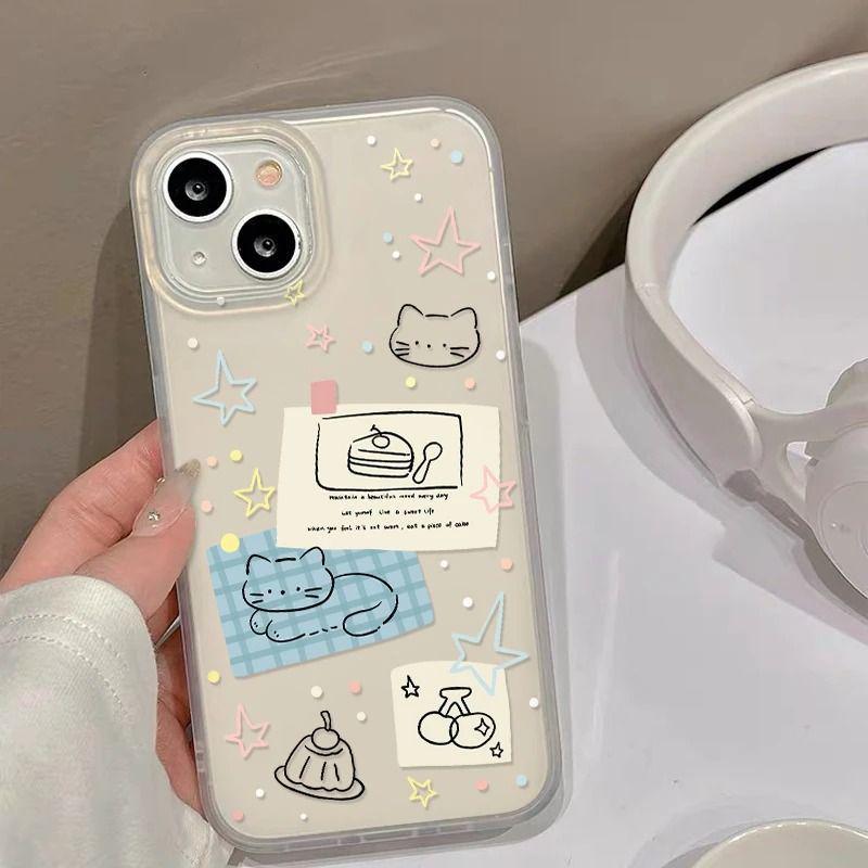 Star Kitten Soft Frosted Phone Case for Apple iPhone 13-17 PROMAX
