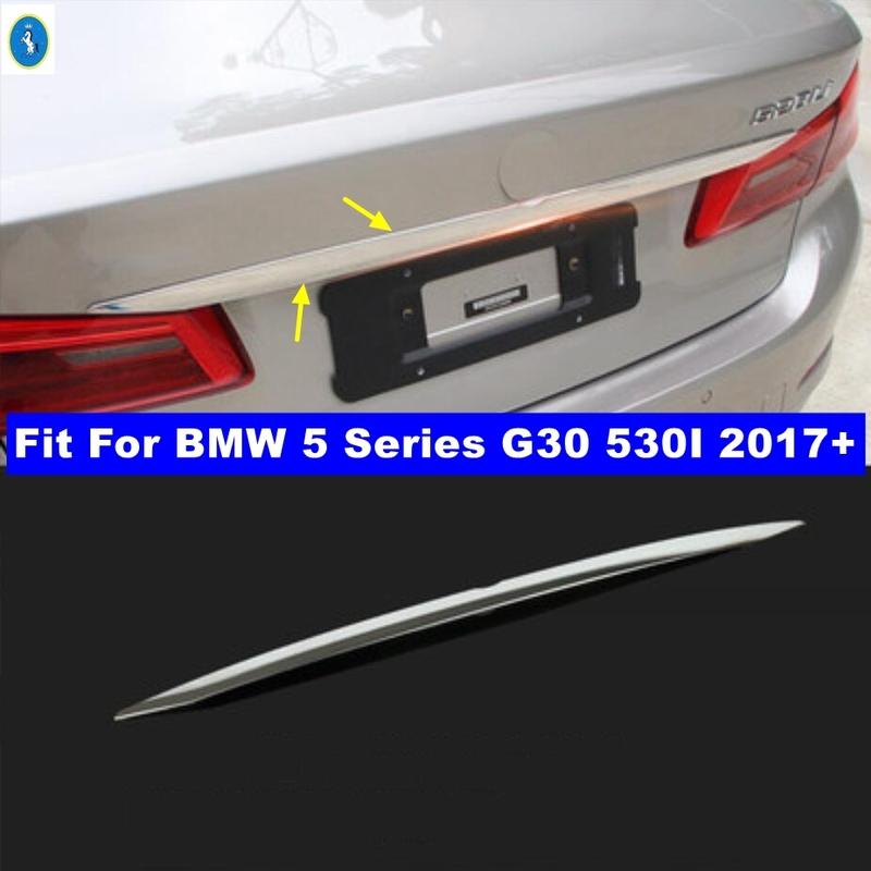 

Accessories Rear Tail Door Strip Tailgate Trunk Trim Cover Exterior Parts Stainless Steel For BMW 5 Series G30 530I 2017 -
