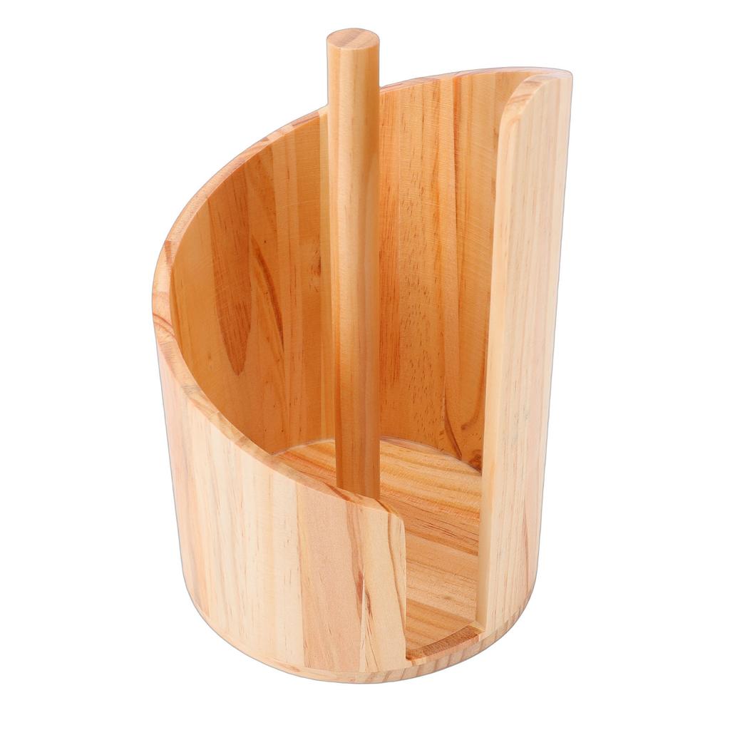 Mountain Paper Towel Holder Wooden Countertop Freestanding Paper Towel Roll Holder Stand for Kitchen Bathroom