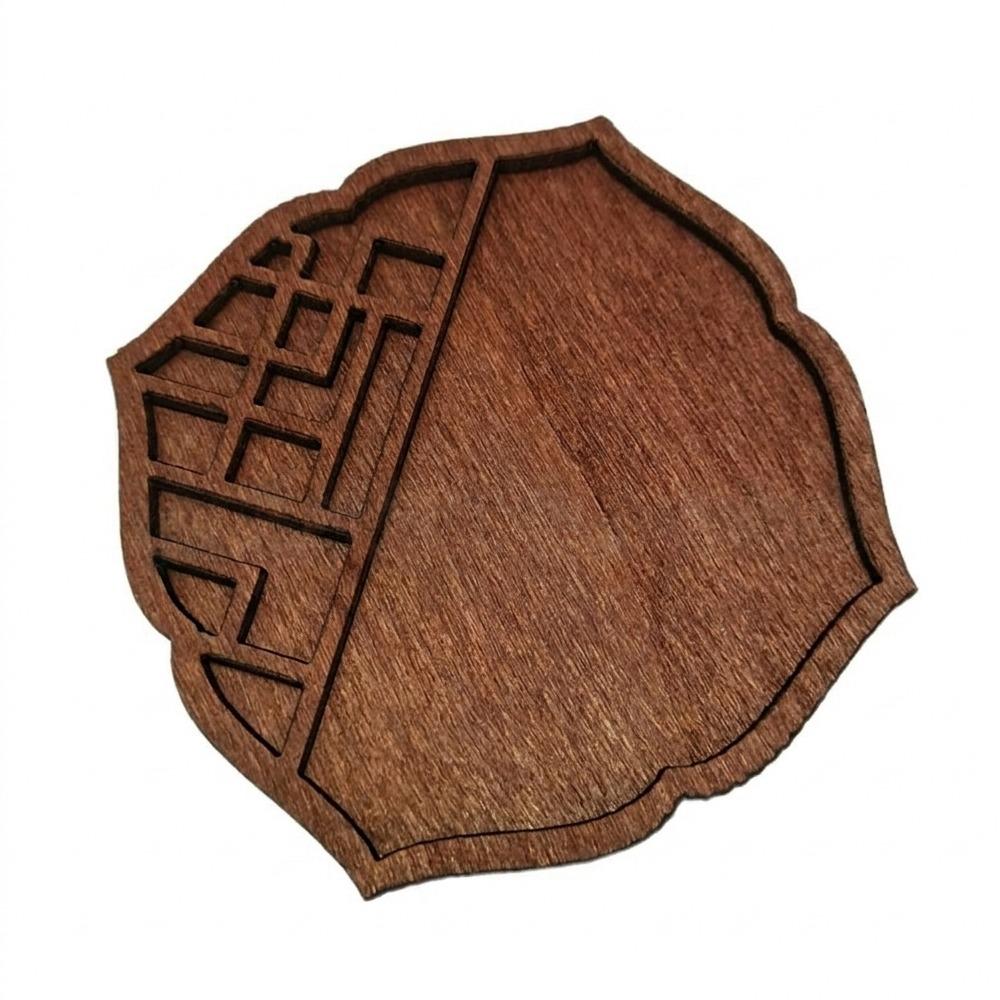 Wooden Mini Jewelry Holder Multiple Compartments Goods Display Rack Home Table Decor