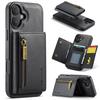 Premium Luxury Wallet Phone Case with Zipper 2 In 1 Detachable Wallet Case with Multi Card Slots for IPhone16 15 14 Pro Max