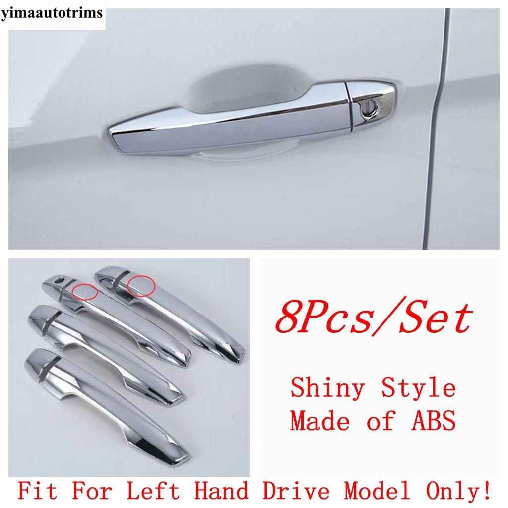 Car Side Door Handle Decoration Protection Cover Trim For Mitsubishi Outlander  - 2025 ABS Chrome / Carbon Fiber Accessories